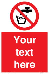 Custom prohibition not drinking water